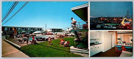Ocean City Maryland the Islander Motel 20th Street Beach Highway Postcard (EL-20)