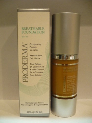 Proderma Breathable Foundation Acne Control Oxygenating Peptide Complex HONEY