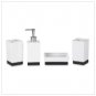 BLACK & WHITE CERAMIC BATH SET