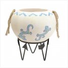 DESERT SPIRIT POT WITH METAL STAND  Retail: $24.95