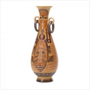 BSTRACT TRIBAL PATTERN VASE  Retail: $29.95