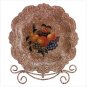 FRUIT DESIGN PLATE DISPLAY  Retail: $49.95