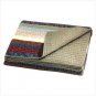 STRIPED PATCHWORK QUILT COVER  Retail: $89.95