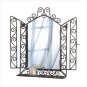 ORNATE WALL MIRROR WITH SHELF  RETAIL: $24.95