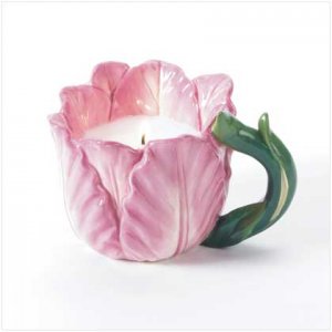 FLOWER CUP CANDLE  Retail: $8.95