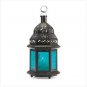 BLUE GLASS MOROCCAN-STYLE LANTERN  Retail: $9.95