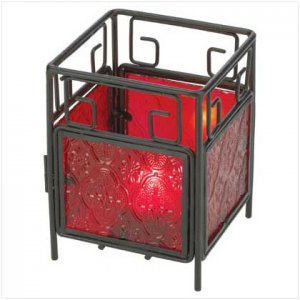 RED VOTIVE HOLDER  Retail: $14.95