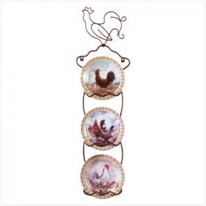 ROOSTER DECORATOR'S PLATES  Retail: $34.95
