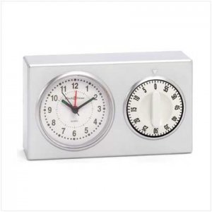 MOM'S KITCHEN CLOCK WITH TIMER  Retail: $12.95