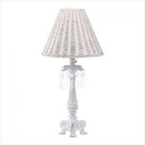 CRYSTAL-ACCENTED COLUMN LAMP