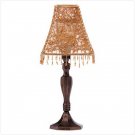 BEADED SHADE CANDLE LAMP