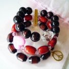 Tarina Tarantino 3 Rows Wood Swarovski Crystal Bracelet
