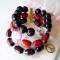 Tarina Tarantino 3 Rows Wood Swarovski Crystal Bracelet