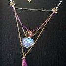 NWT Betsey Johnson Varsity Crush Shoes Crown Necklace