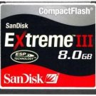 NEW SANDISK 8GB 8G Extreme III Compact Flash Memory CF Card