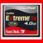 NEW SANDISK 4GB 4G Extreme IV Compact Flash Memory CF Card