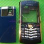 FULL BLACKBERRY 8100 HOUSING SHELL FACEPLATE CASE BLUE