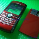 RED BLACKBERRY 8100 COMPLETE HOUSING SHELL FACEPLATE