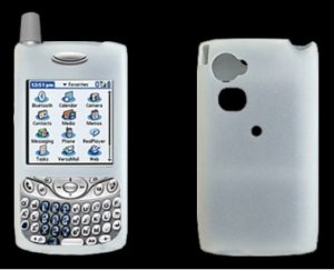White Silicone Skin Case for PALM Treo 650 Phones