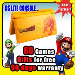 Nintendo Yellow Dragonball DS LITE NDSL Console+60 Game