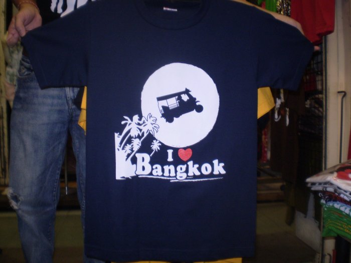 Cool T-Shirts I Love Bangkok logo shirt