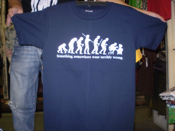 Funny T-Shirts Evolution logo shirt