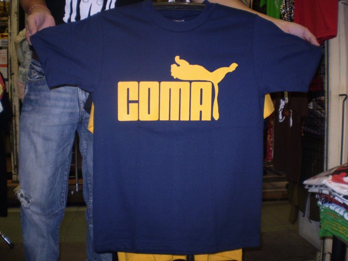 Funny T-Shirts Coma logo shirt