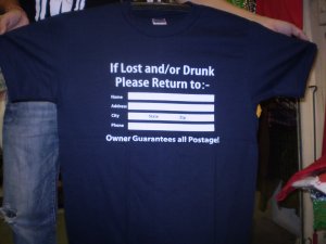 Funny T-Shirts Please Return logo shirt