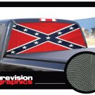 DIXIE FLAG -Rear Window Graphic- confederate truck tint