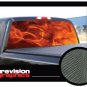 FLAMES 1 - Rear Window Graphic - tint vinyl decal truck