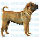 SHAR PEI - Dog Decal - sticker dogs car got window