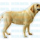 LABRADOR RETRIEVER - Dog Decal - sticker yellow lab car