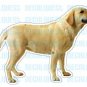 LABRADOR RETRIEVER - Dog Decal - sticker yellow lab car