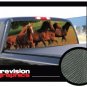 HORSES 3 -Rear Window Graphic- decal tint truck horse