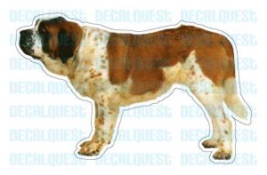 SAINT BERNARD - Dog Decal - sticker dogs car got window