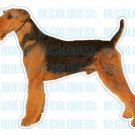 AIRDALE TERRIER - Dog Decal - sticker dogs car window