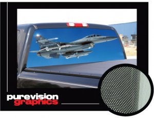 JET - Rear Window Graphic air force back military truck