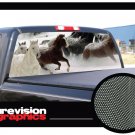 HORSES 1- Rear Window Graphic - horse scene truck decal