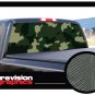 GREEN CAMO Rear Window Graphic camoflage truck decal