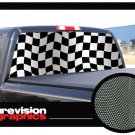 CHECKERED FLAG Rear Window Graphic checker truck decal