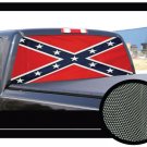 DIXIE REBEL FLAG 22"x65" Rear Window Graphic truck suv