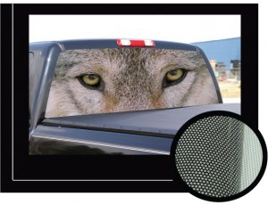 WOLF EYES 22"x65" Rear Window Graphic wolves suv truck