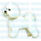 BICHON FRISE-Dog Decal-sticker dogs car got window
