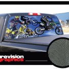 MOTOCROSS-16"x54"-Rear Window Graphic-compact truck