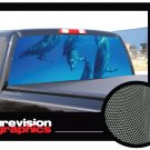 DOLPHINS 22"x 65"-Rear Window Graphic-tint truck suv