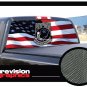 POW & US FLAG 22"x 65" Rear Window Graphic decal tint