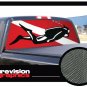 SCUBA DIVER 22"x 65" Rear Window Graphic  diving truck