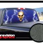 SKULL & LIGHTNING 22"x 65" Rear Window Graphic tint suv