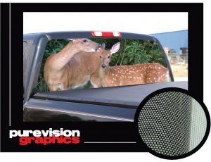 DEER SCENE 1 22"x 65" Rear Window Graphic suv truck