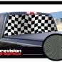 CHECKERED FLAG 22" x 65" Rear Window Graphic checker